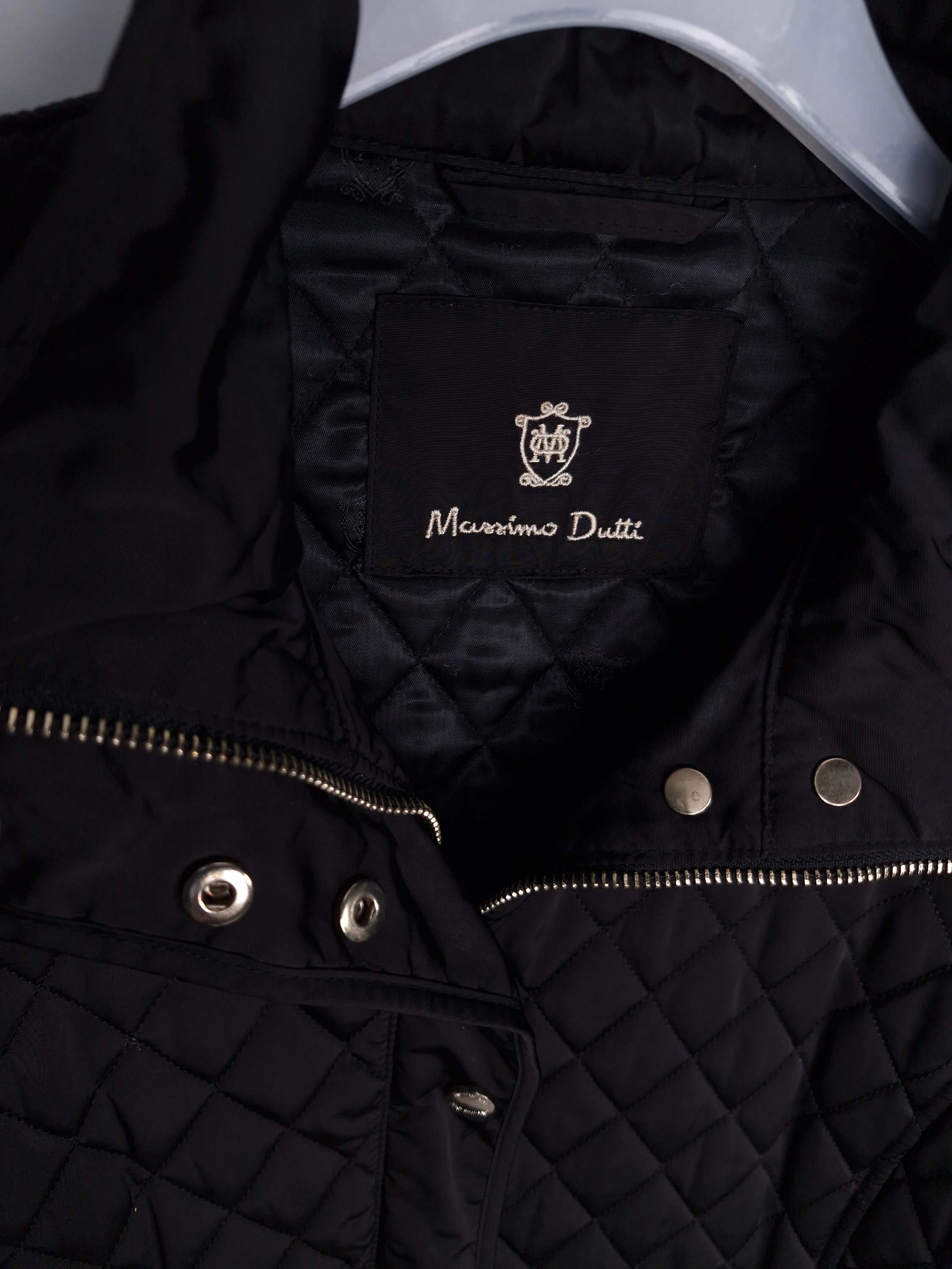 마시모두띠 Massimo Dutti 검정 퀼팅 집업 EUR XL
