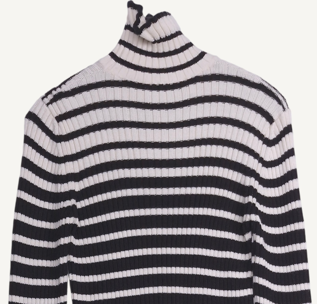 엠에스지엠 MSGM 스트라이프 하프 폴라 니트 S