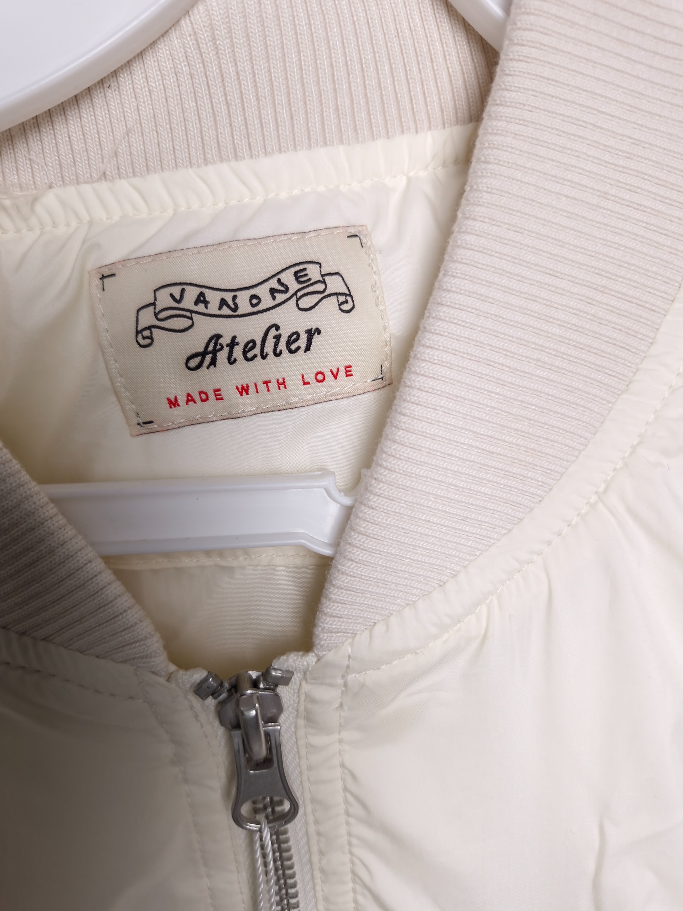 반원 아틀리에 VANONE ATELIER 크림 항공점퍼 FREE