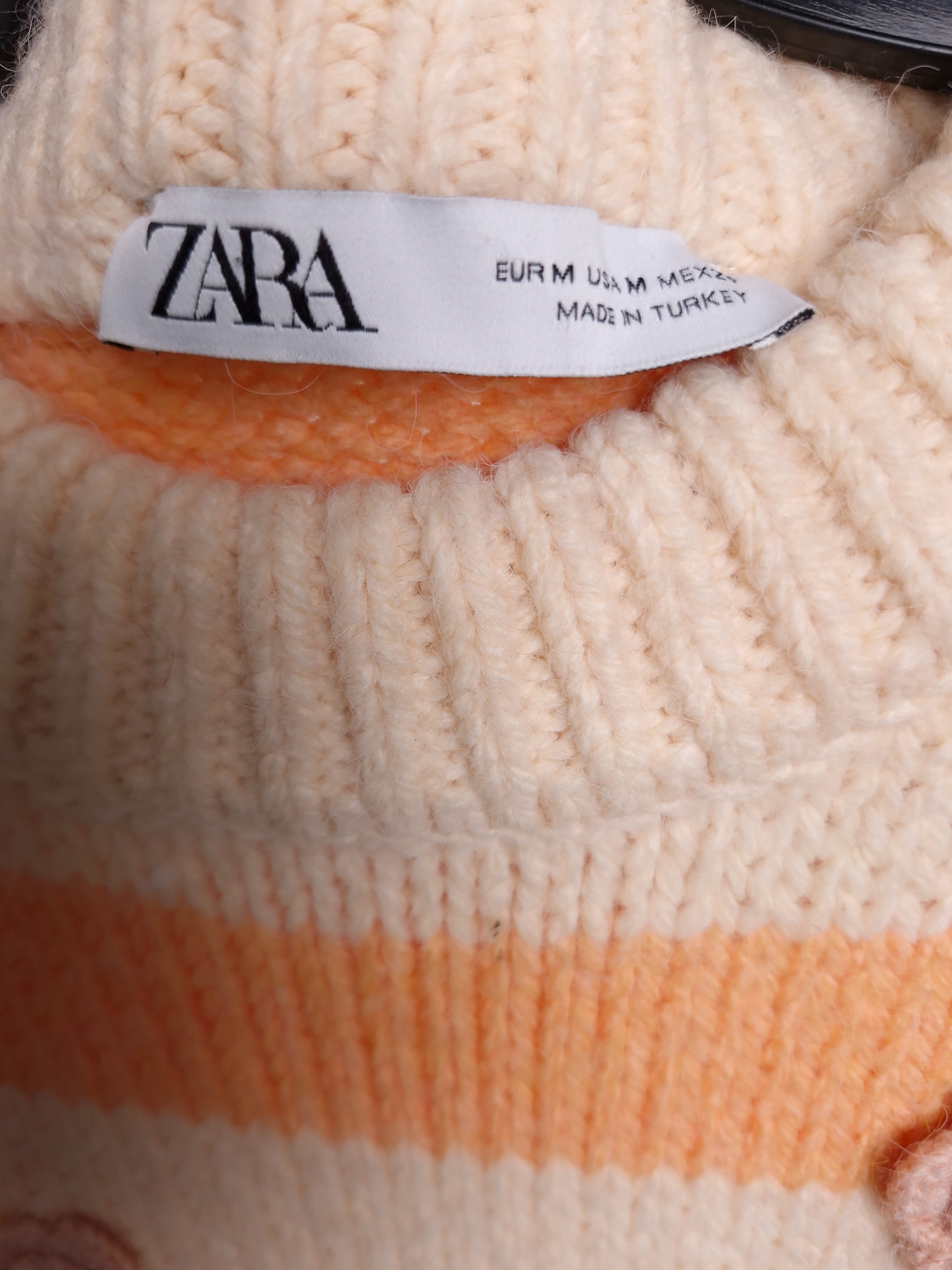 자라 ZARA 플라워 스트라이프 니트 EUR M